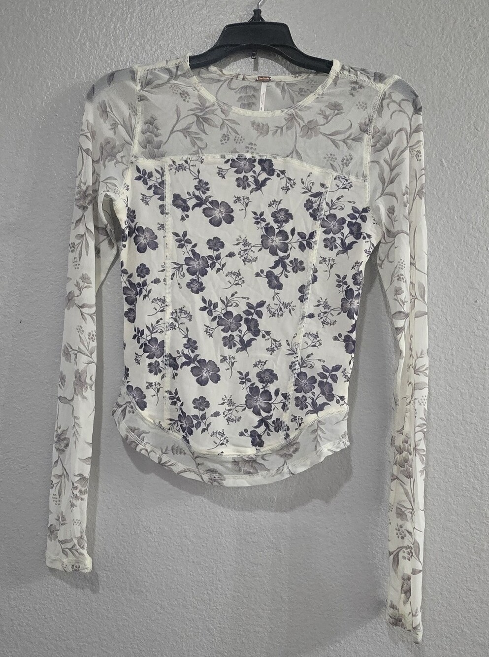 Free People Bettys Garden Top sz S Neutral Combo Ivory